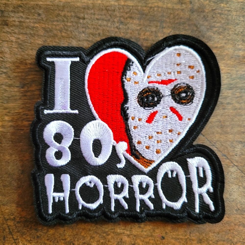 3/13$  I Heart 80s Horror Jason Goth Embroidered Iron on Patch